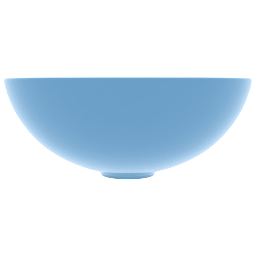 Lavandino da Bagno in Ceramica Azzurro Rotondo - homemem39