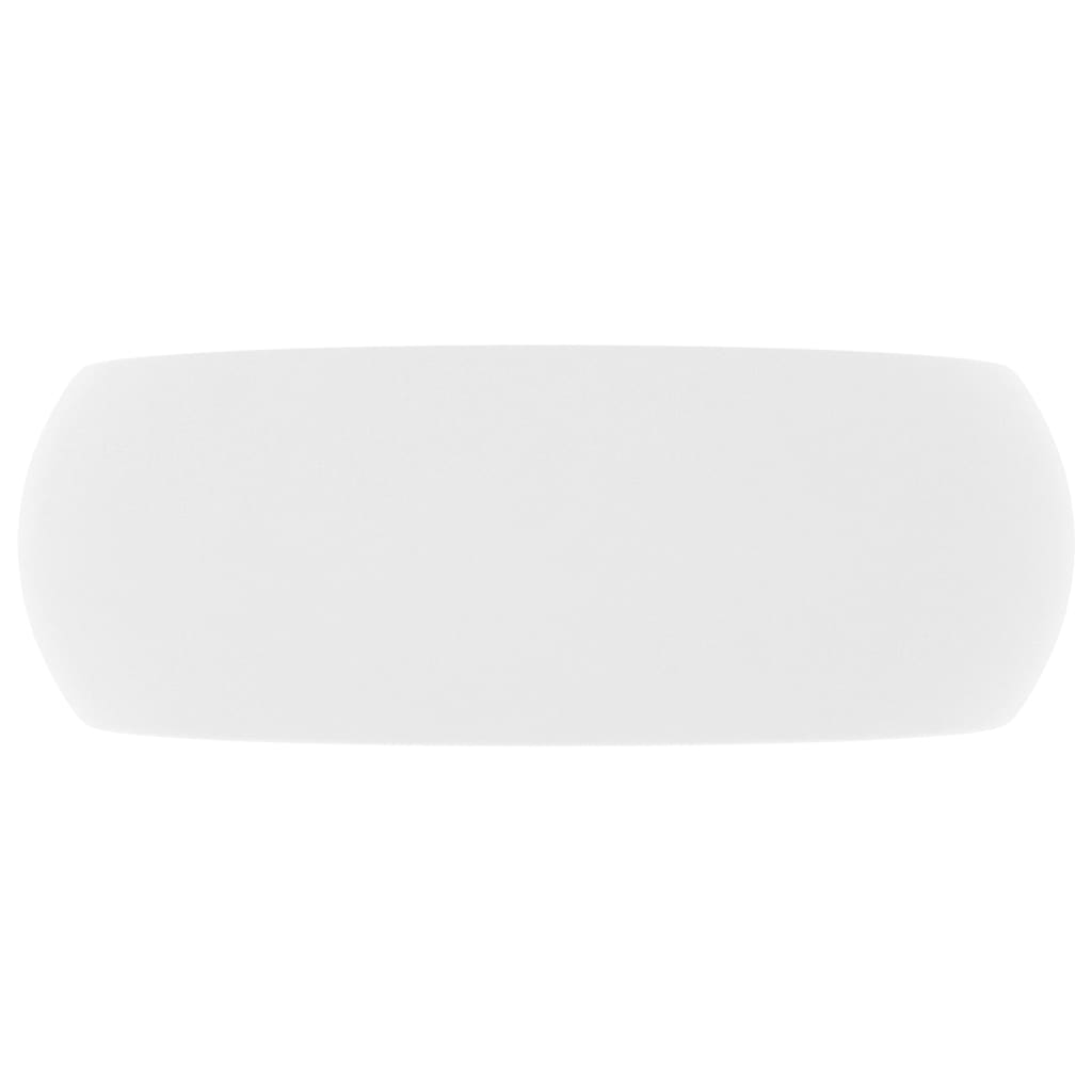 Luxury Round Sink in Matt White 40x15 cm in Ceramic