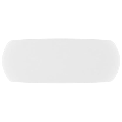 Luxury Round Sink in Matt White 40x15 cm in Ceramic