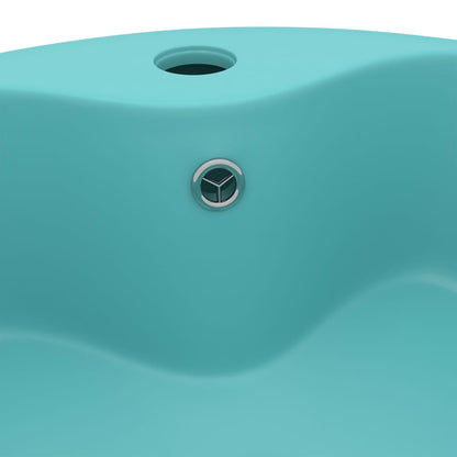 Lavandino con Troppopieno Verde Chiaro Opaco 36x13 cm Ceramica | homemem39