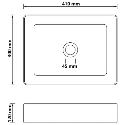 Luxury Matt Pink Sink 41x30x12 cm in Ceramic