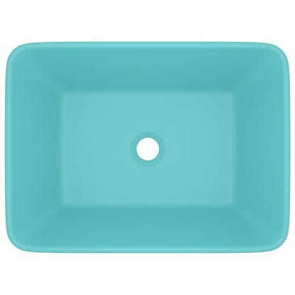 Lavandino Luxury Turchese Opaco 41x30x12 cm in Ceramica - homemem39