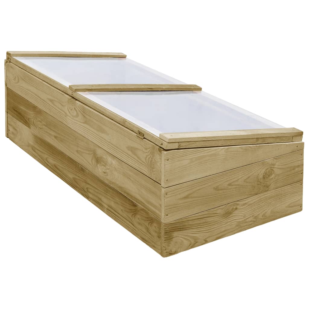 Serre 2 pz in Legno di Pino Impregnato 100x50x35 cm | homemem39