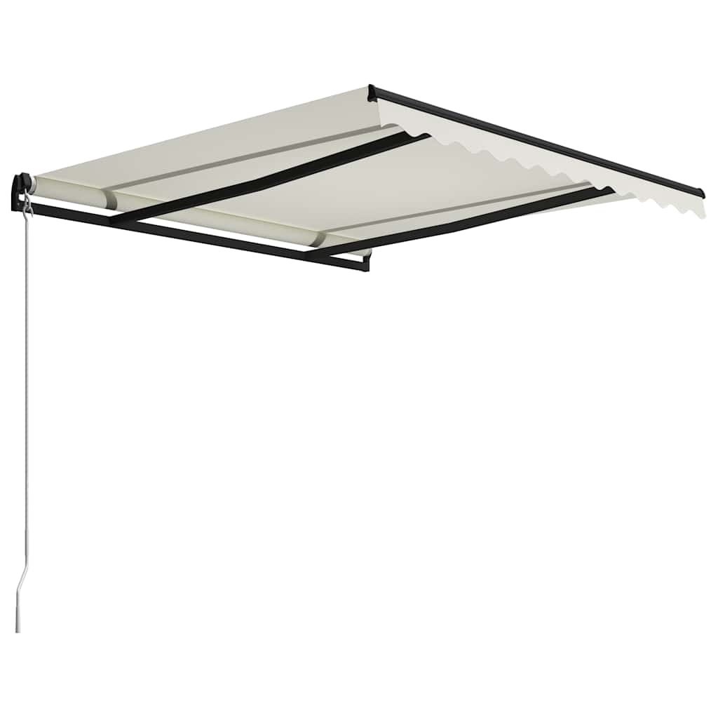 Tenda da Sole Retrattile Manuale 300x250 cm Crema | homemem39