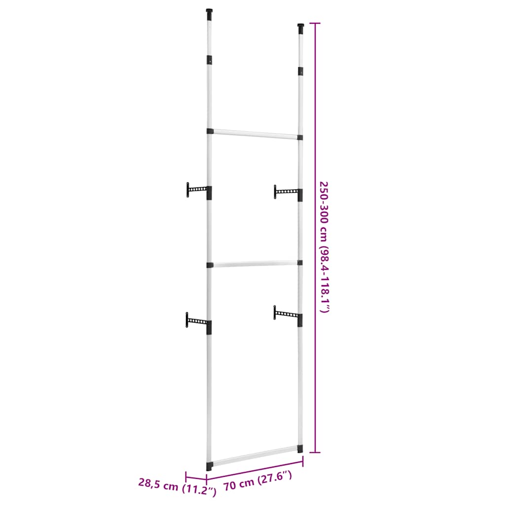 Sistema per Guardaroba Telescopico con Aste in Alluminio