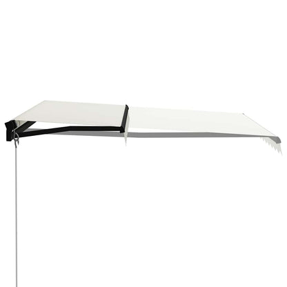Tenda da Sole Retrattile Manuale con LED 300x250 cm Antracite - homemem39