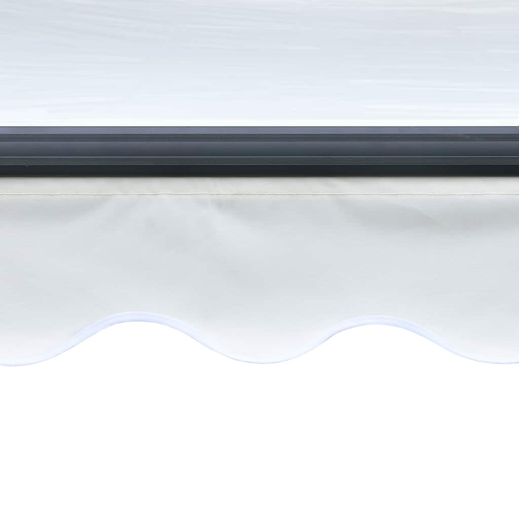 Tenda da Sole Retrattile Manuale con LED 300x250 cm Antracite - homemem39