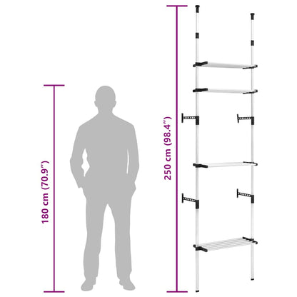 Sistema per Guardaroba Telescopico con Mensole in Alluminio