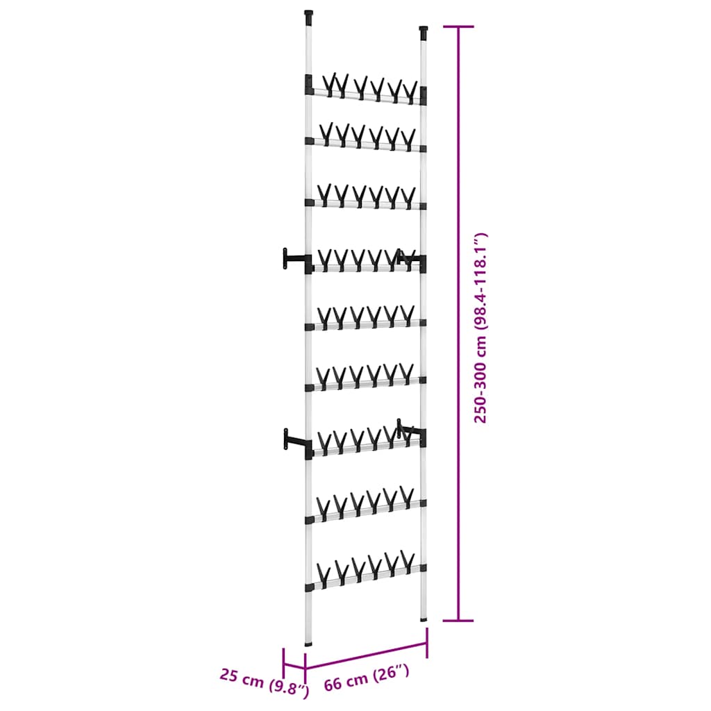 Scarpiera Telescopica con Aste in Alluminio