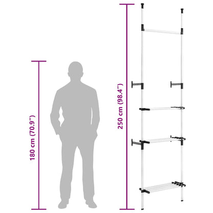 Sistema per Guardaroba Telescopico Aste Mensole in Alluminio
