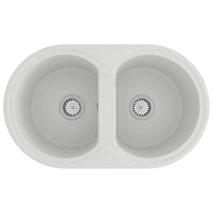 Lavello da cucina Bianco 78 x 47 x 20.5 cm Granito