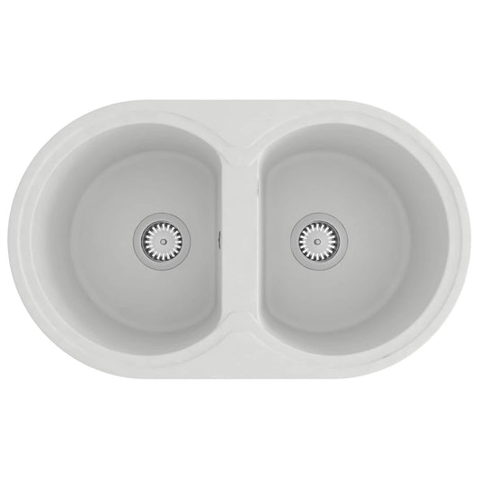 Lavello da cucina Bianco 78 x 47 x 20.5 cm Granito