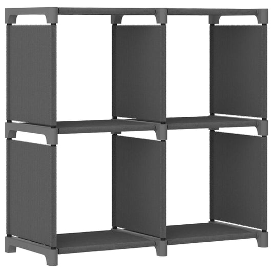 Mobile per 4 Scatole a Cubo Grigio 69x30x72,5 cm in Tessuto - homemem39