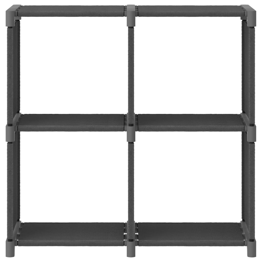 Mobile per 4 Scatole a Cubo Grigio 69x30x72,5 cm in Tessuto - homemem39