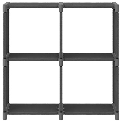 Mobile per 4 Scatole a Cubo Grigio 69x30x72,5 cm in Tessuto - homemem39