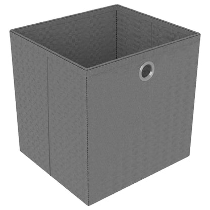 Mobile con 5 Scatole a Cubo Nero 103x30x72,5 cm in Tessuto - homemem39