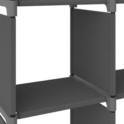 Mensola con 5 Vani a Cubo Grigia 103x30x72,5 cm in Tessuto | homemem39