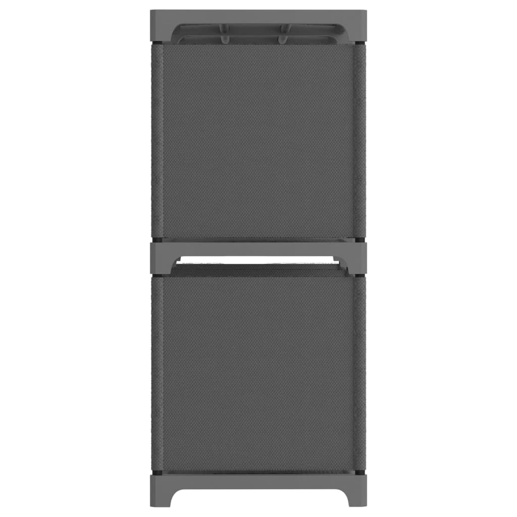 Mensola con 6 Vani a Cubo Grigia 103x30x72,5 cm in Tessuto | homemem39