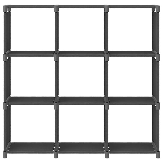 Mobile per 9 Scatole a Cubo Grigio 103x30x107,5 cm in Tessuto | homemem39