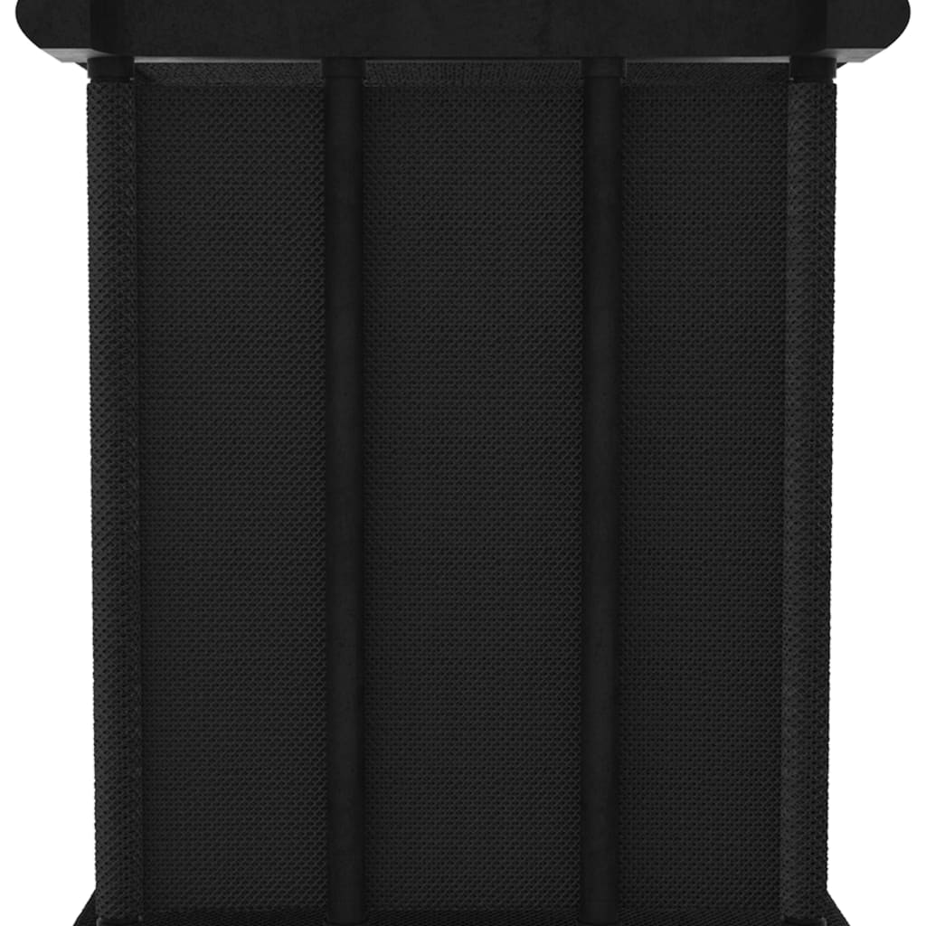 Mobile per 15 Scatole a Cubo Nero 103x30x175,5 cm in Tessuto | homemem39