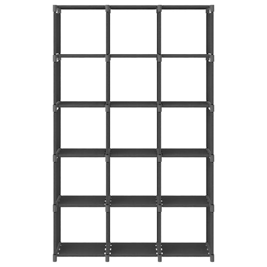 Mobile per 15 Scatole a Cubo Grigio 103x30x107,5 cm in Tessuto | homemem39