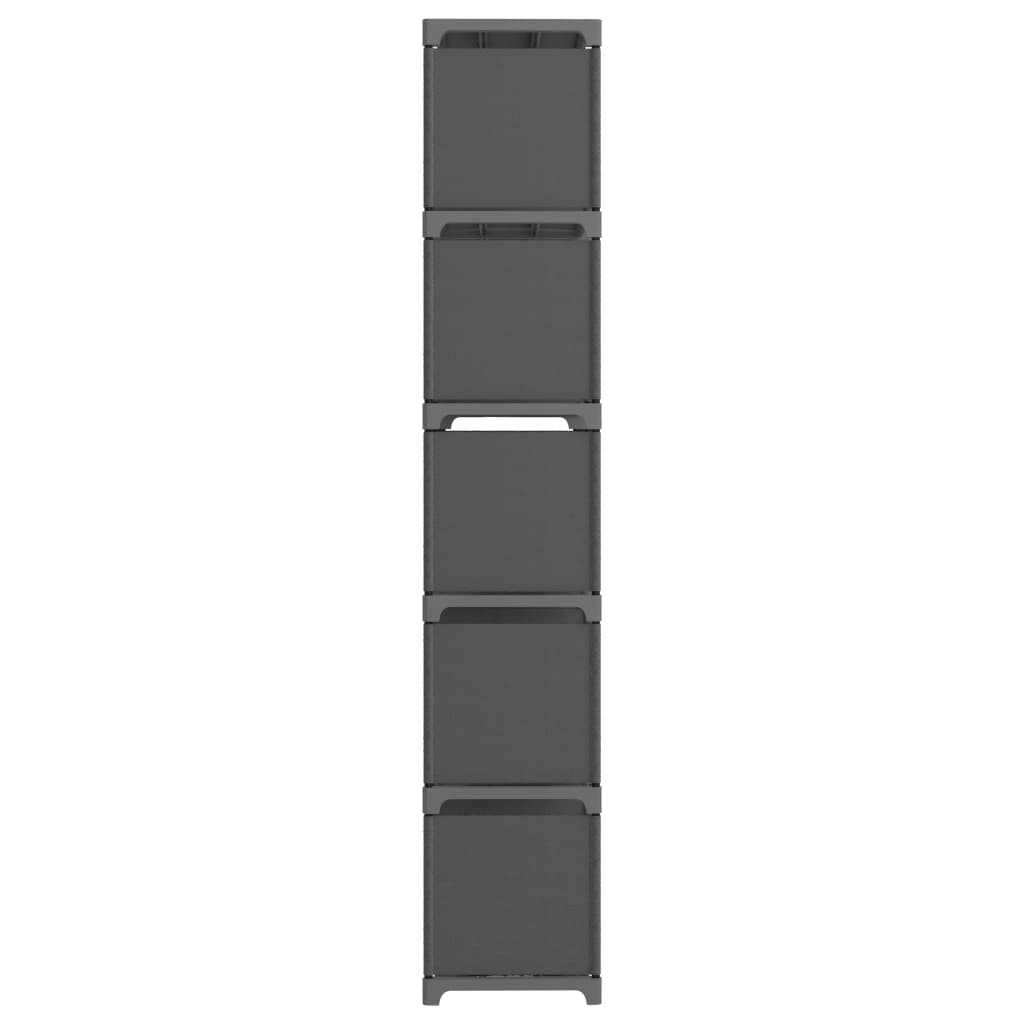 Mobile per 15 Scatole a Cubo Grigio 103x30x107,5 cm in Tessuto | homemem39
