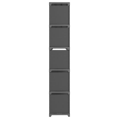 Mobile per 15 Scatole a Cubo Grigio 103x30x107,5 cm in Tessuto | homemem39