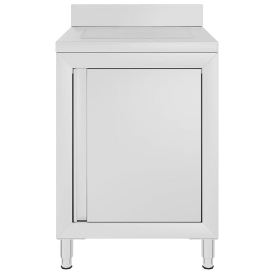 Mobiletto da Cucina Commerciale con Gocciolatoio Acciaio Inox - homemem39