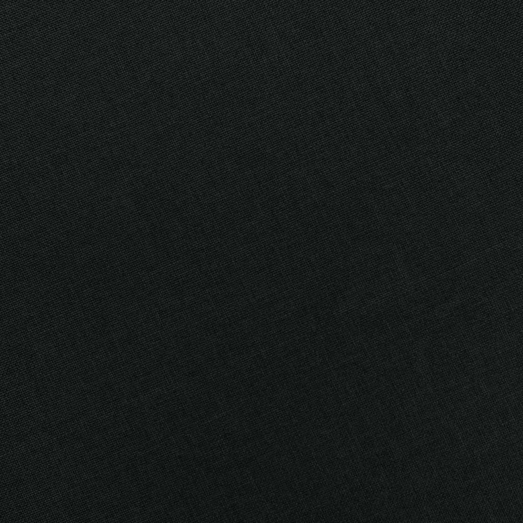 Poltrona con Poggiapiedi Nera in Tessuto - homemem39