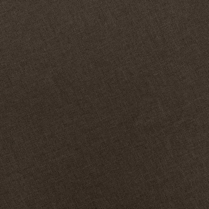 Poltrona con Poggiapiedi Marrone in Tessuto