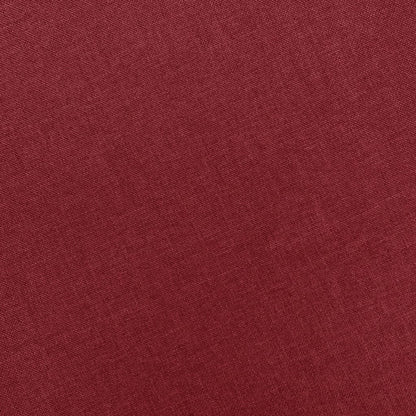 Poltrona Massaggiante con Poggiapiedi Rosso Vino in Tessuto