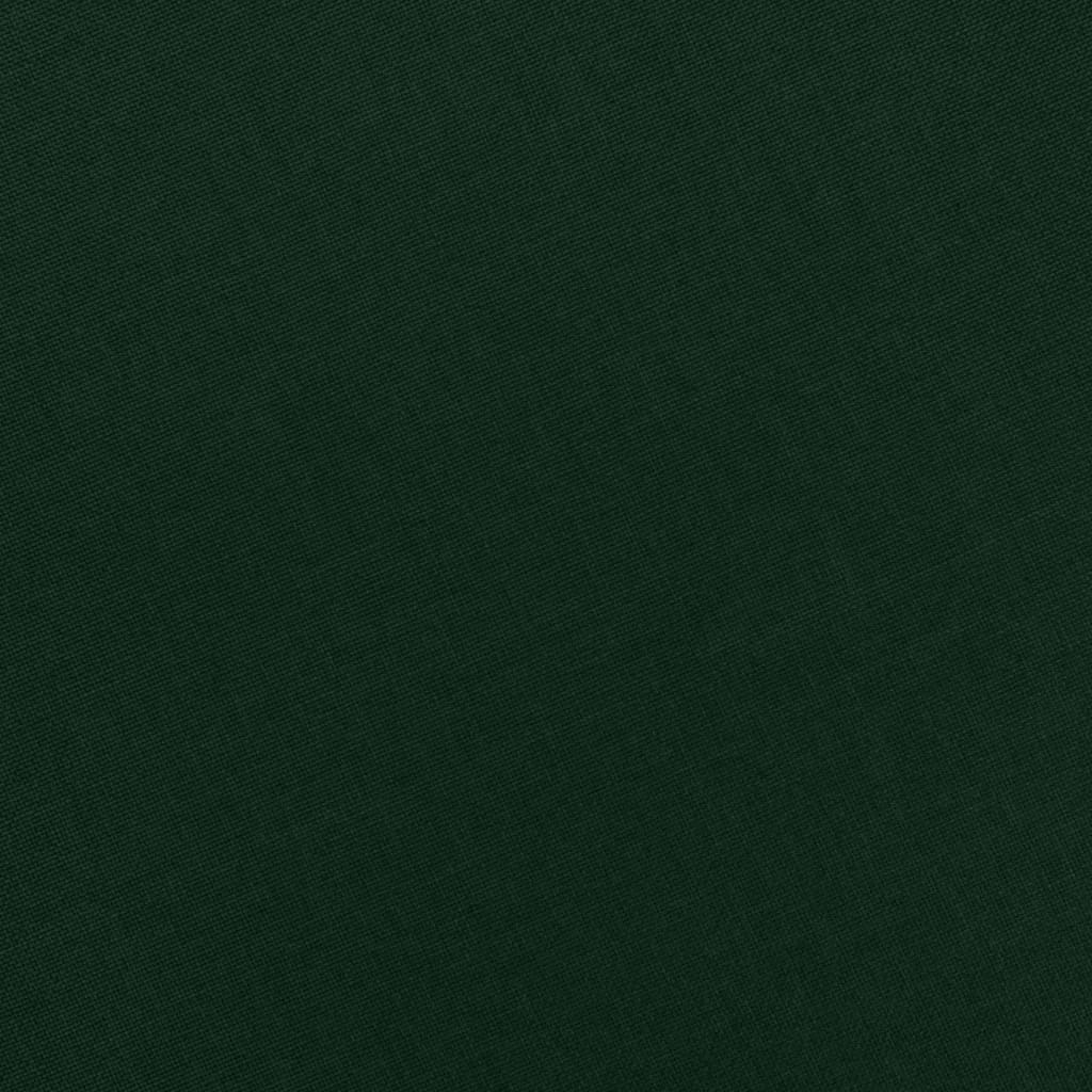 Poltrona Massaggiante con Poggiapiedi Verde Scuro in Tessuto