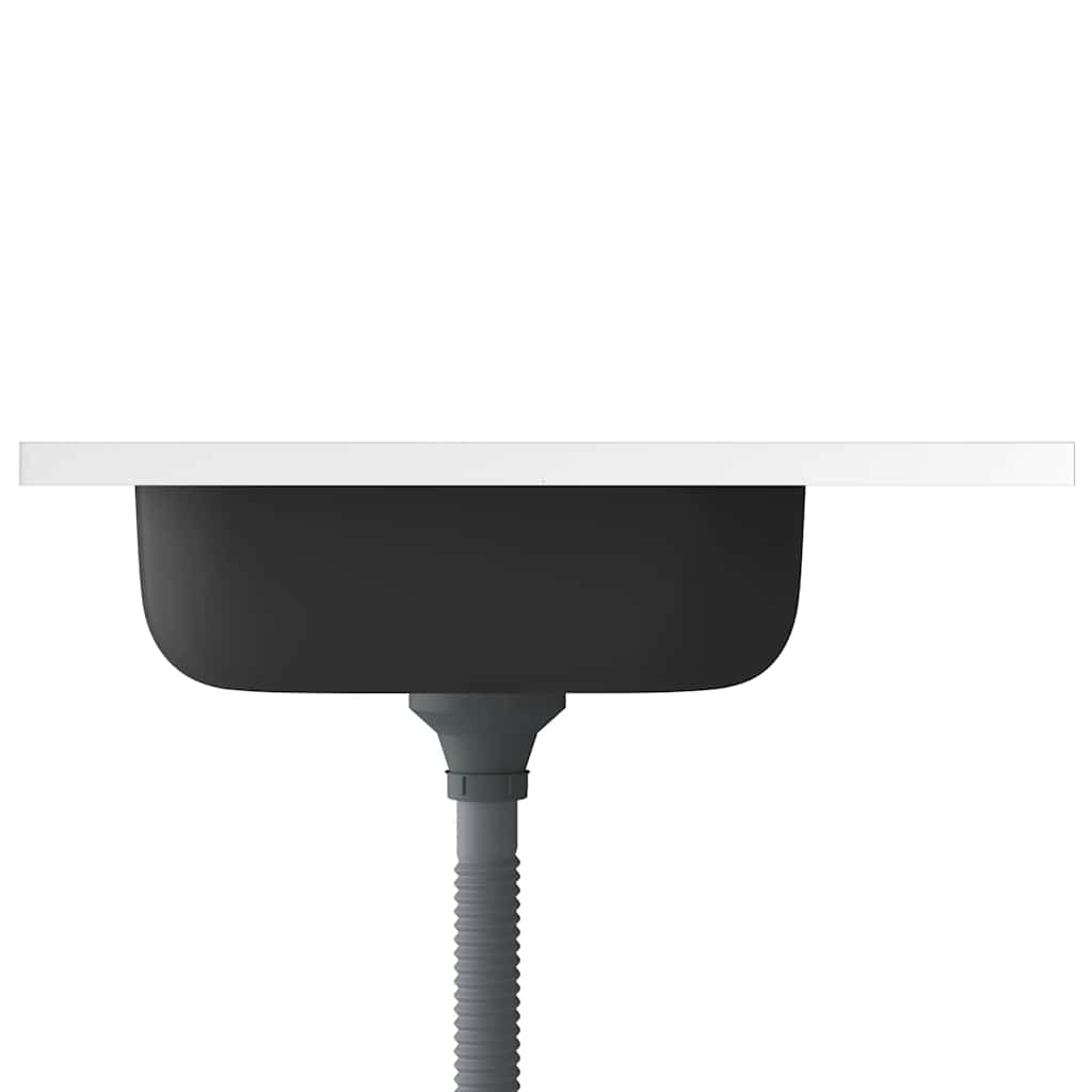 Lavello da Cucina con Scarico Argento 600x600x155 mm Acciaio - homemem39