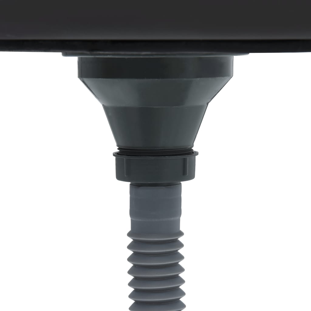 Lavello da Cucina con Scarico Argento 800x500x155 in Acciaio - homemem39