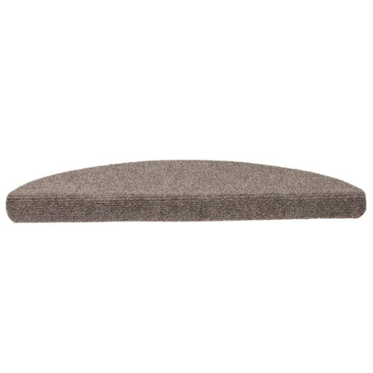 Tappetini per scale autoadesivi 15 pz 65x21x4 cm beige