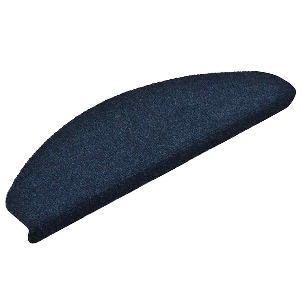 Tappetini per scale autoadesivi 15 pz 65x21x4 cm blu navy semicircolari grandi | homemem39