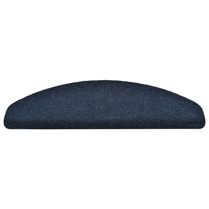Tappetini per scale autoadesivi 15 pz 65x21x4 cm blu navy semicircolari grandi | homemem39