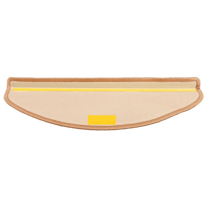 Tappetini Autoadesivi per Scale 15 pz Beige 65x21x4 cm