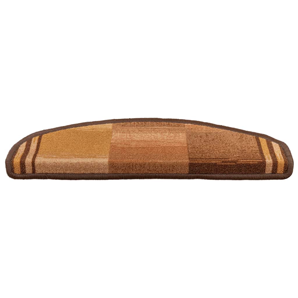 Tappetini Autoadesivi per Scale 15 pz Marronie 65x21x4 cm | homemem39