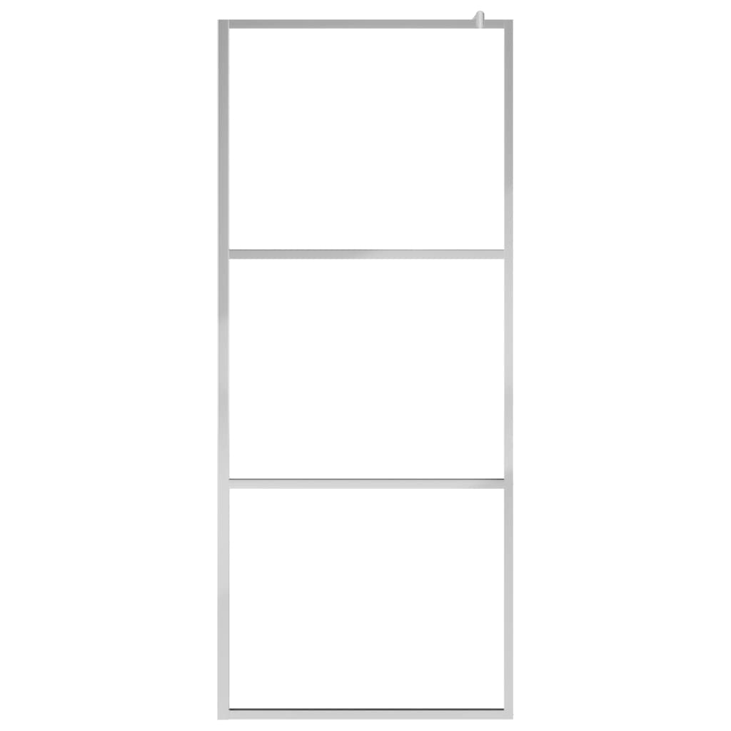 Parete per Doccia Walk-in in Vetro Trasparente ESG 80x195 cm - homemem39