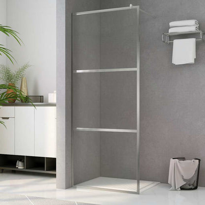 Walk-in Shower Wall in Transparent Glass ESG 80x195 cm