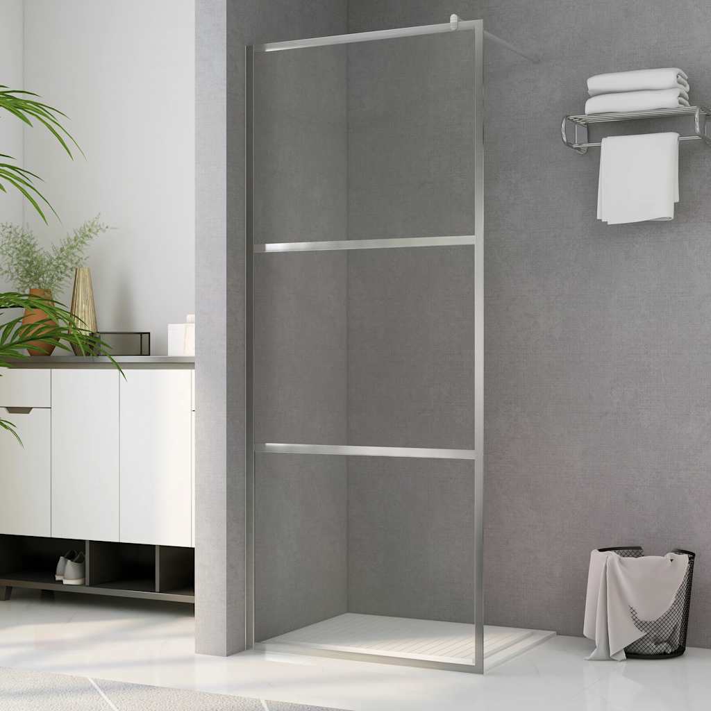 Parete per Doccia Walk-in in Vetro Trasparente ESG 100x195 cm | homemem39