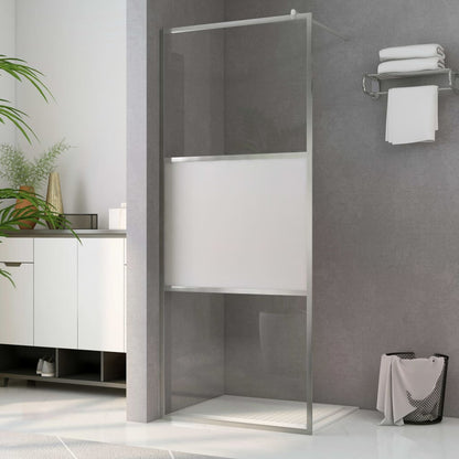 Parete per Doccia Walk-in Vetro Semi Smerigliato ESG 80x195 cm - homemem39