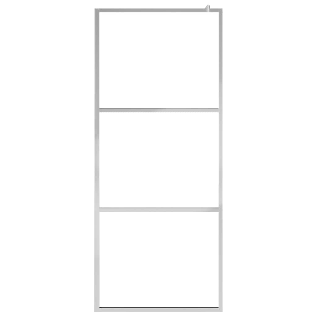 Parete per Doccia Walk-in Vetro Semi Smerigliato ESG 90x195 cm | homemem39