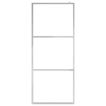Parete per Doccia Walk-in Vetro Semi Smerigliato ESG 90x195 cm | homemem39