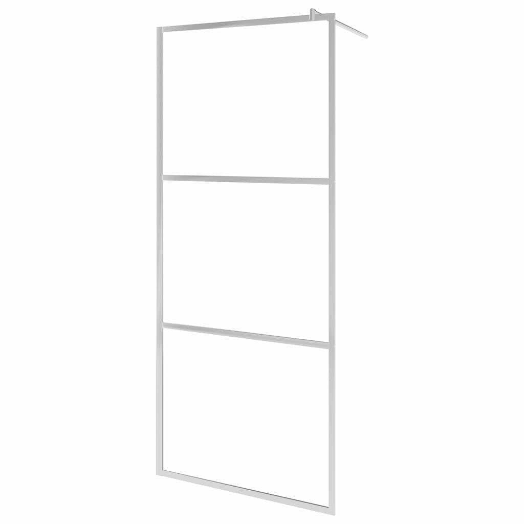 Parete per Doccia Walk-in in Vetro Smerigliato ESG 80x195 cm