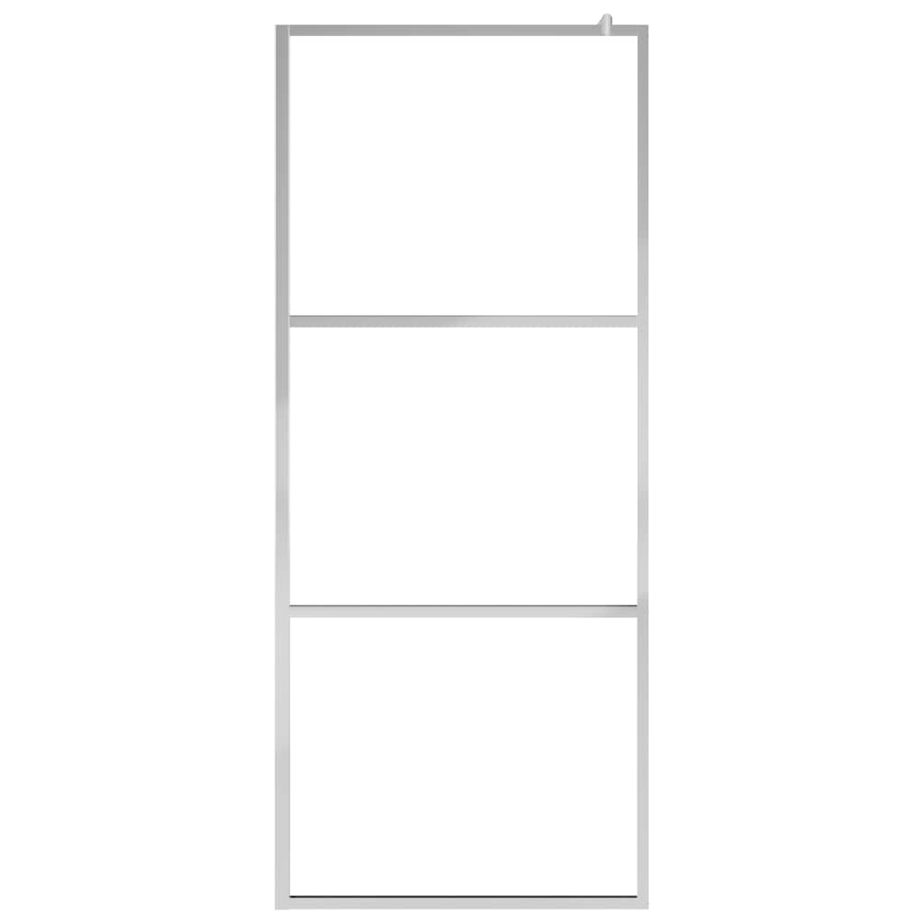 Parete per Doccia Walk-in in Vetro Smerigliato ESG 90x195 cm | homemem39