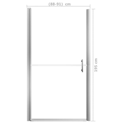 Porta per Doccia in Vetro Temperato Smerigliato 91x195 cm | homemem39