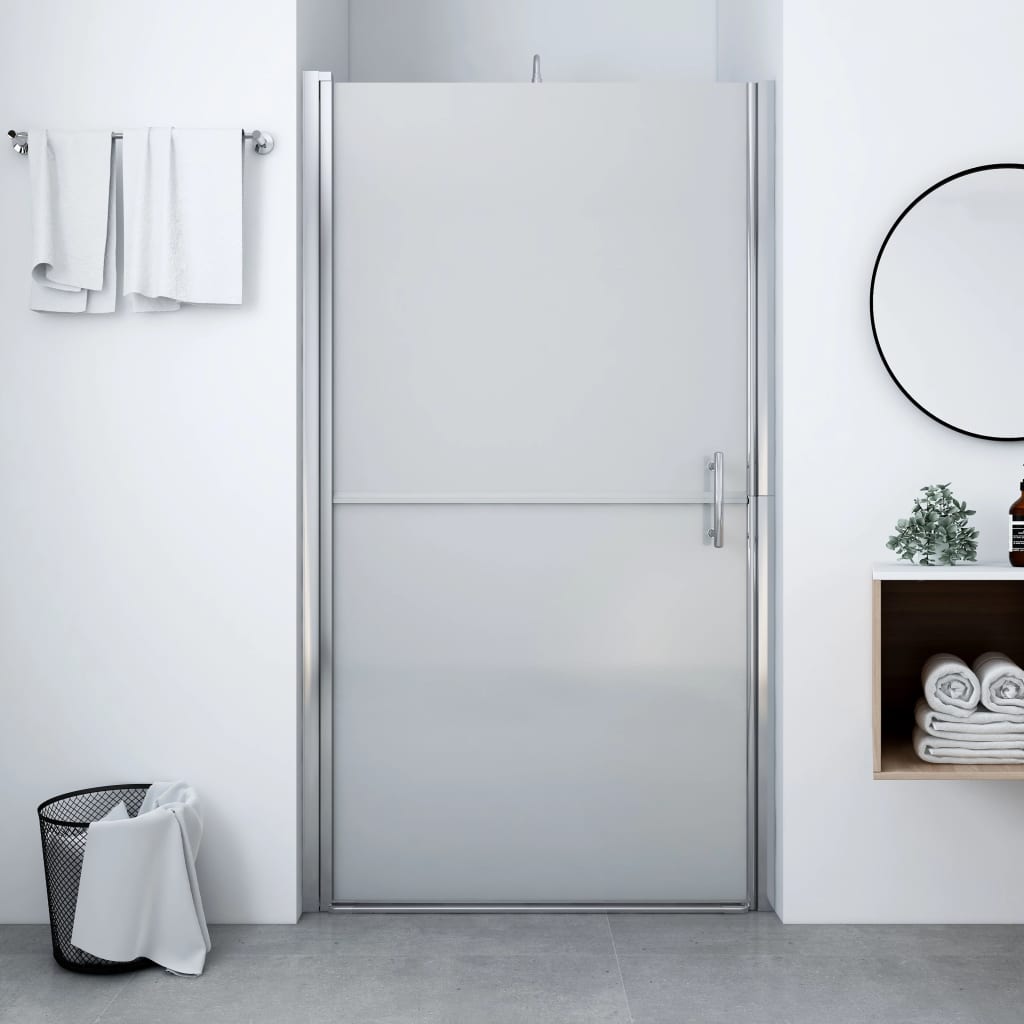 Porta per Doccia in Vetro Temperato Smerigliato 100x178 cm | homemem39