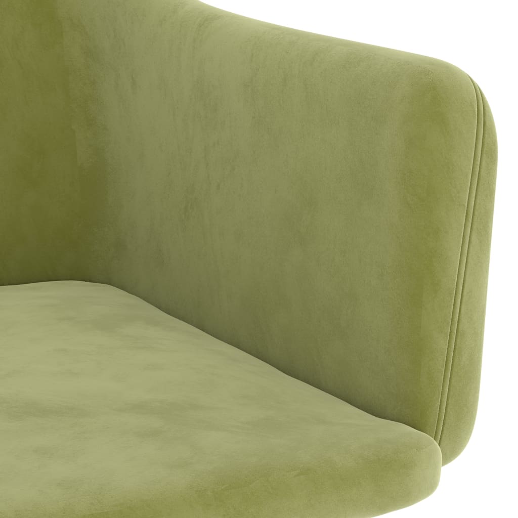 Sedie da Pranzo 2 pz Verde Chiaro in Velluto | homemem39